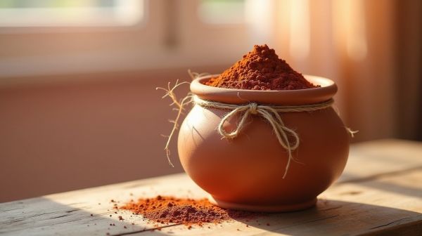 L'argile rouge riche en fer pour revitaliser votre peau immédiatement